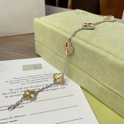 [Aura Jewels]New  CLOVER 5 MOTIF LASER BRACELET COLLECTION