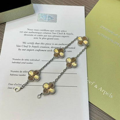 [Aura Jewels]New  CLOVER 5 MOTIF LASER BRACELET COLLECTION