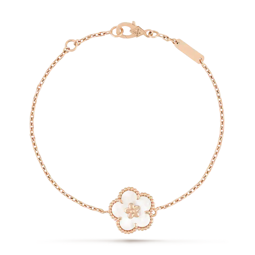 ¡®Aura Jewels¡¯LUCKY WHITE MOP PLUM BLOSSOM  BRACELET