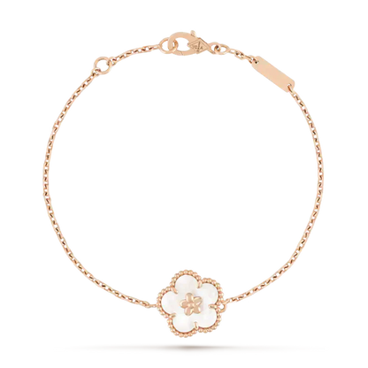 ¡®Aura Jewels¡¯LUCKY WHITE MOP PLUM BLOSSOM  BRACELET