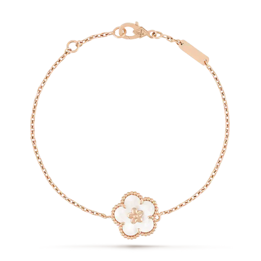 ¡®Aura Jewels¡¯LUCKY WHITE MOP PLUM BLOSSOM  BRACELET