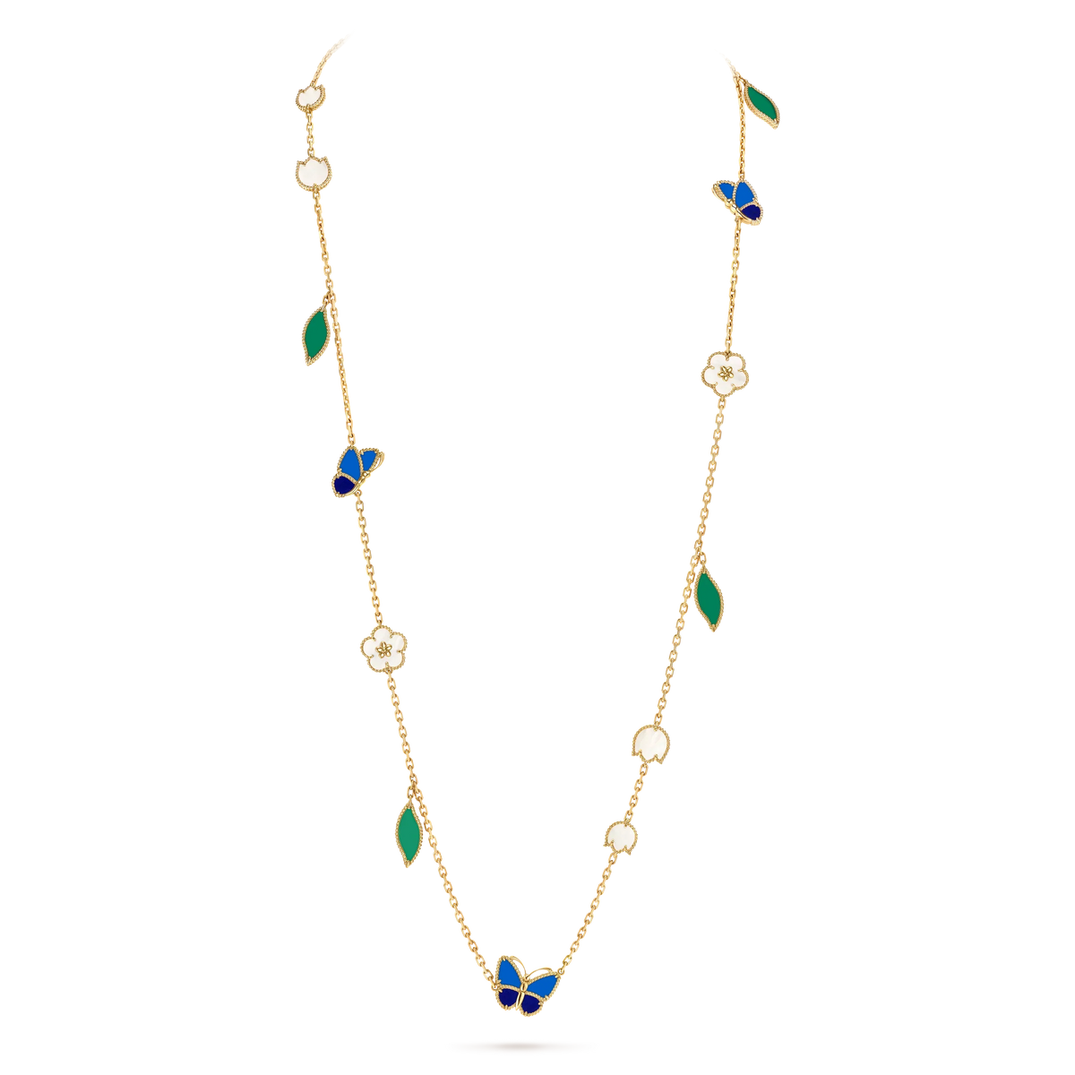 [Aura Jewels] 26 NEW CLOVER 15 MOTIFS LUCKY NECKLACE
