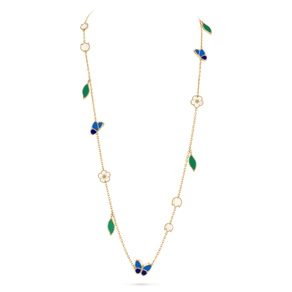[Aura Jewels] 26 NEW CLOVER 15 MOTIFS LUCKY NECKLACE