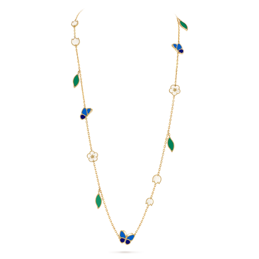 [Aura Jewels] 26 NEW CLOVER 15 MOTIFS LUCKY NECKLACE
