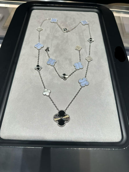 [¡®Aura Jewels¡¯] 25 NEW CLOVER 15 MOTIFS PURPLE CHALCEDONY