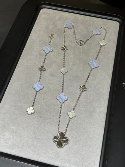 [¡®Aura Jewels¡¯] 25 NEW CLOVER 15 MOTIFS PURPLE CHALCEDONY