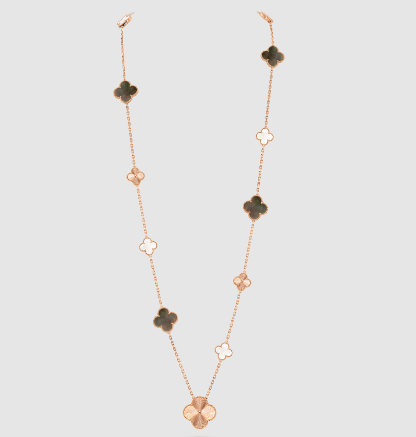 [¡®Aura Jewels¡¯] 25 NEW CLOVER 15 MOTIFS GRAY MOTHER-OF-PEARL