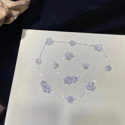 ¡®Aura Jewels¡¯FRIVOLE SILVER 5 FLOWERS BRACELET