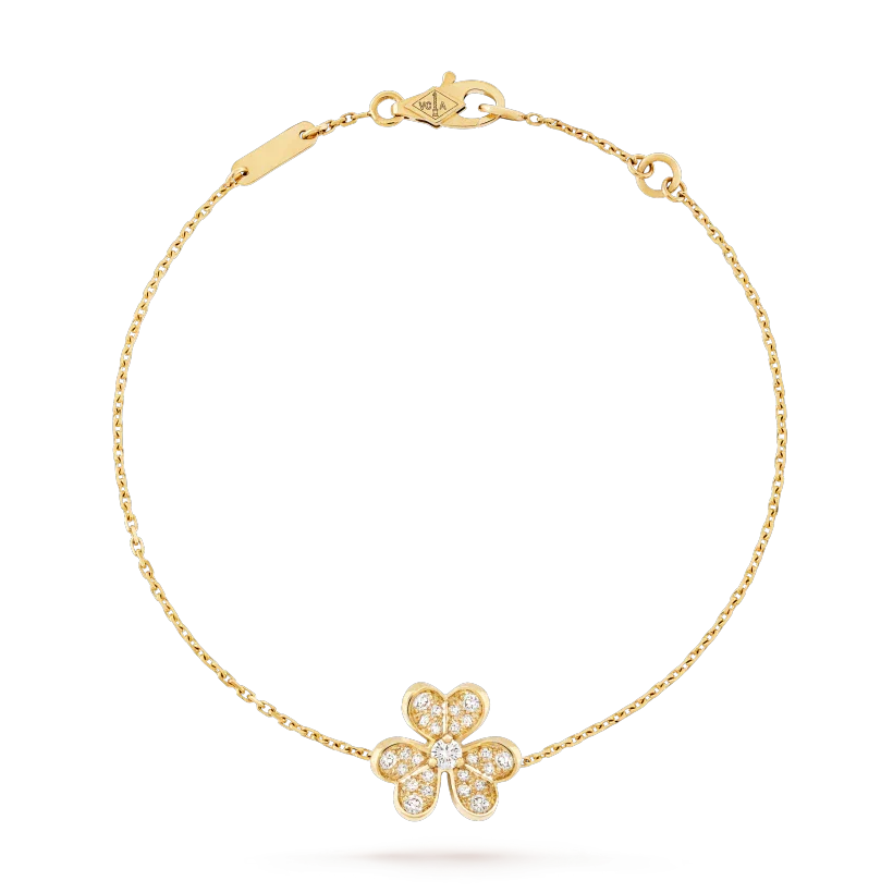 ¡®Aura Jewels¡¯FRIVOLE GOLD FLOWER DIAMOND BRACELET