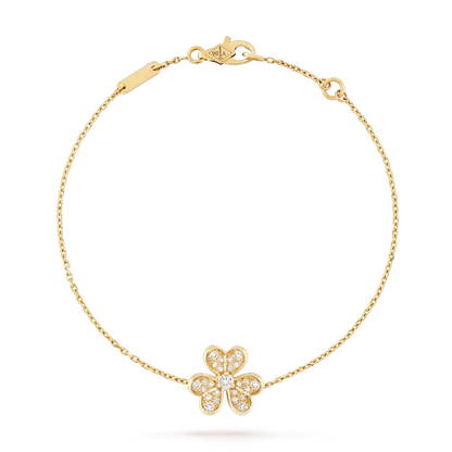¡®Aura Jewels¡¯FRIVOLE GOLD FLOWER DIAMOND BRACELET
