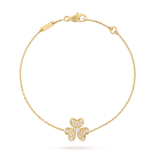 ¡®Aura Jewels¡¯FRIVOLE GOLD FLOWER DIAMOND BRACELET