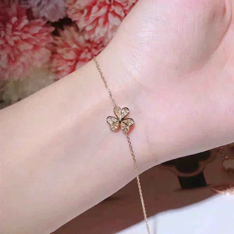 ¡®Aura Jewels¡¯FRIVOLE GOLD FLOWER DIAMOND BRACELET