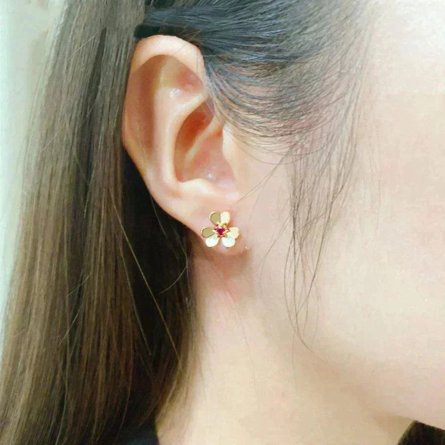 ¡®Aura Jewels¡¯FRIVOLE  FLOWER PINK EARRINGS
