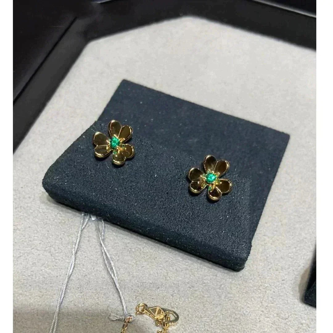 ¡®Aura Jewels¡¯FRIVOLE  FLOWER MALACHITE EARRINGS
