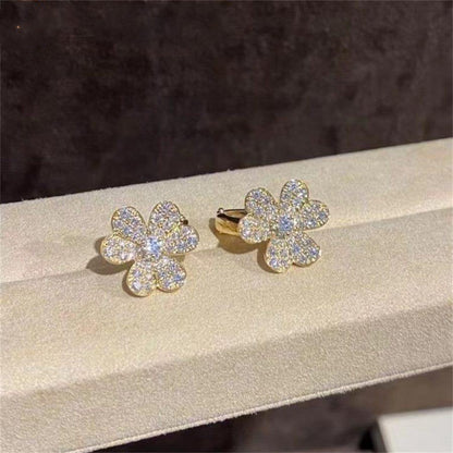 ¡®Aura Jewels¡¯FRIVOLE GOLD FLOWER DIAMOND EARRINGS