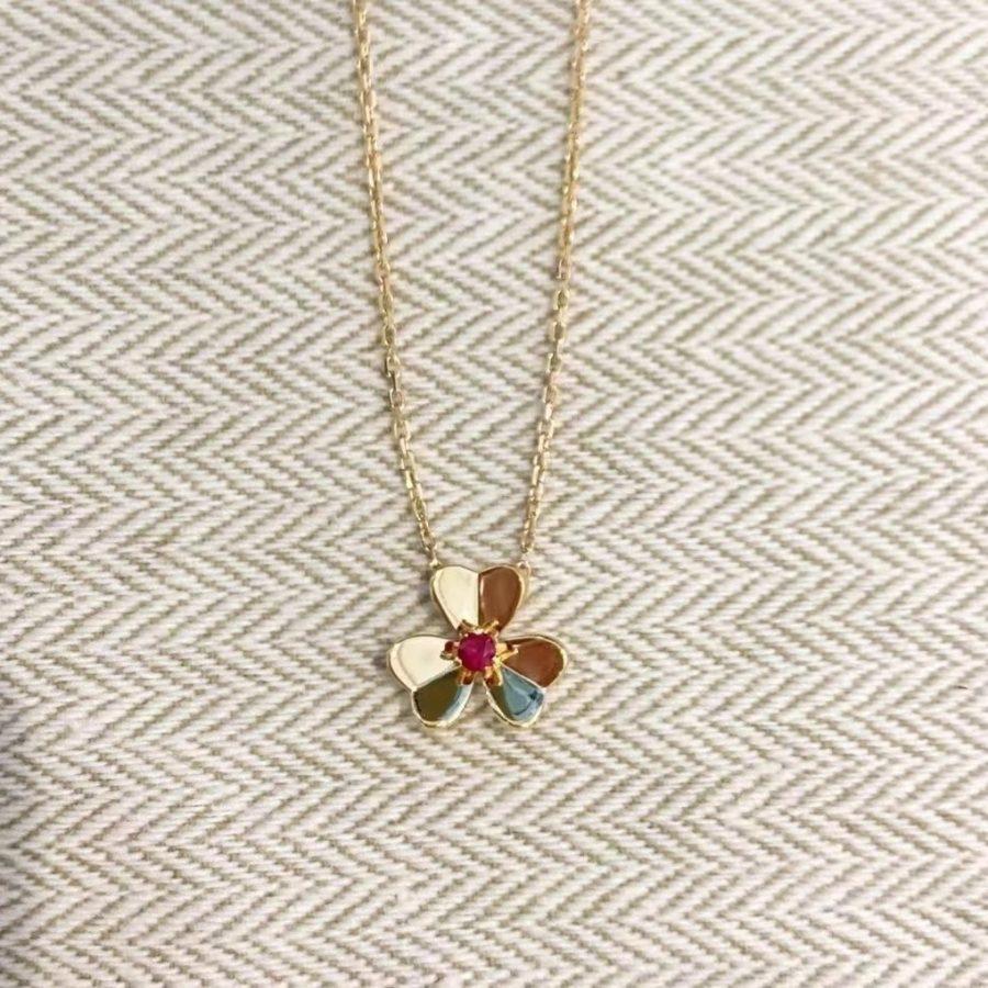 ¡®Aura Jewels¡¯FRIVOLE GOLD FLOWER NECKLACE