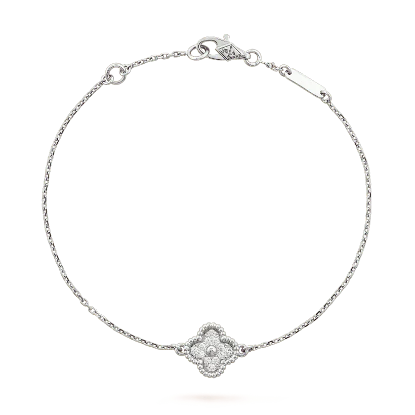 ¡®Aura Jewels¡¯CLOVER  SINGLE FLOWER BRACELET SILVER