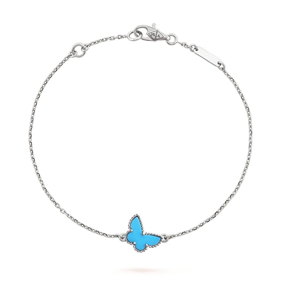 ¡®Aura Jewels¡¯BUTTERFLY TURQUOISE BUTTERFLY BRACELET SILVER