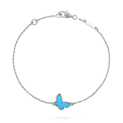 ¡®Aura Jewels¡¯BUTTERFLY TURQUOISE BUTTERFLY BRACELET SILVER