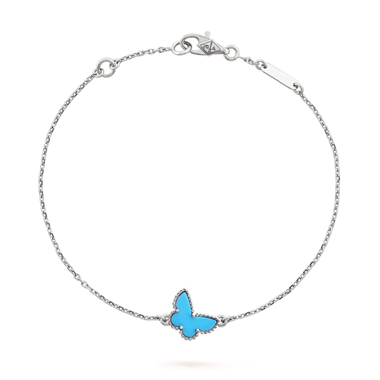 ¡®Aura Jewels¡¯BUTTERFLY TURQUOISE BUTTERFLY BRACELET SILVER