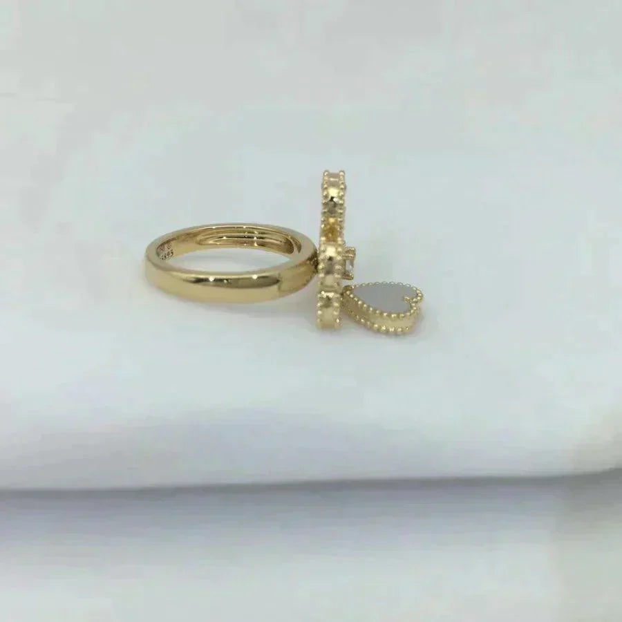 ¡®Aura Jewels¡¯SWEET CLOVER WHITE MOP RING