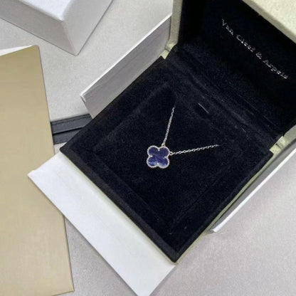 ¡®Aura Jewels¡¯CLOVER 15MM PIETERSITE NECKLACE SILVER