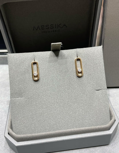 [Aura Jewels]MOVE UNO SMALL 1 DIAMOND EARRINGS