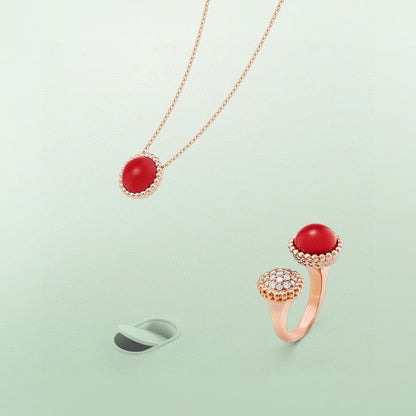 ¡®Aura Jewels¡¯PERLEE COULEURS DIAMOND ROSE GOLD BETWEEN THE FINGER RING