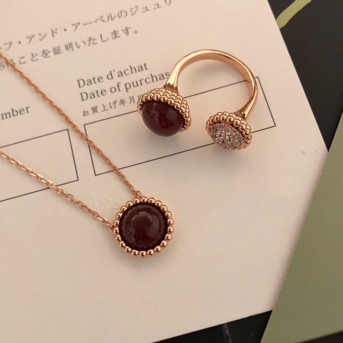 ¡®Aura Jewels¡¯PERLEE COULEURS DIAMOND ROSE GOLD BETWEEN THE FINGER RING