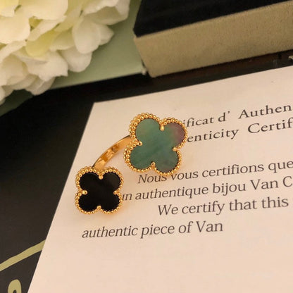 ¡®Aura Jewels¡¯CLOVER BETWEEN THE FINGER RING