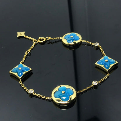 ¡®Aura Jewels¡¯STAR AND SUN 4 MOTIF BLUE BRACELET