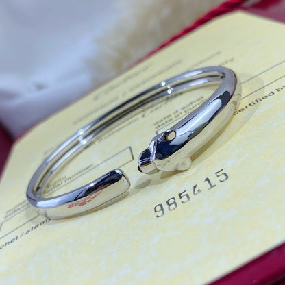 ¡®Aura Jewels¡¯PANTHERE SILVER OPEN BRACELET