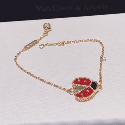 ¡®Aura Jewels¡¯LUCKY SPRING 1 MOTIF PINK GOLD BRACELET