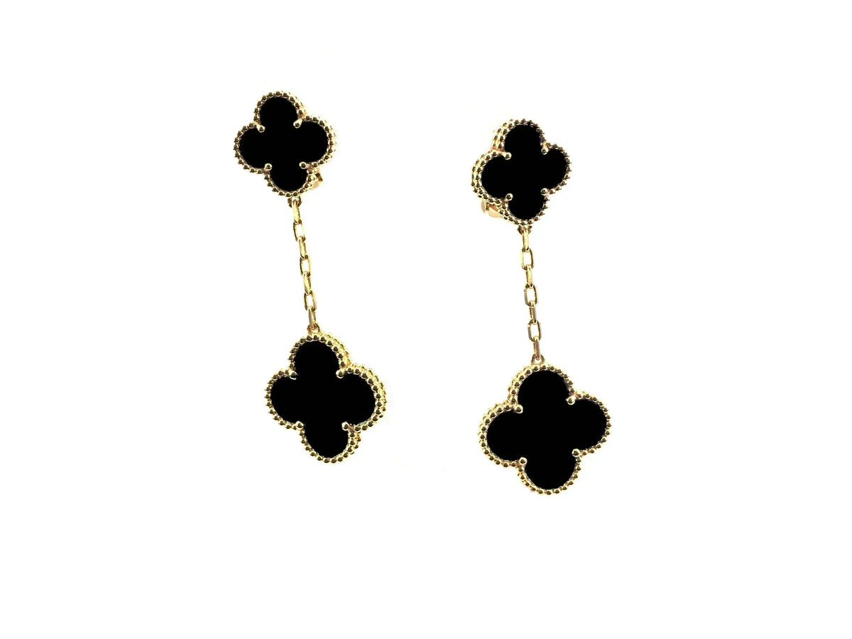 ¡®Aura Jewels¡¯CLOVER 2 MOTIFS  EARRINGS (MULTIPLE CHOICESC