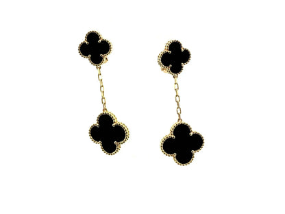 ¡®Aura Jewels¡¯CLOVER 2 MOTIFS  EARRINGS (MULTIPLE CHOICESC