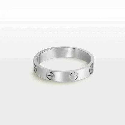 ¡®Aura Jewels¡¯LOVE RING 4MM 1 DIAMOND SILVER