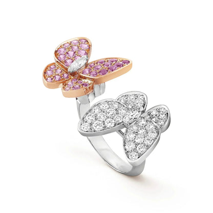 ¡®Aura Jewels¡¯TWIN BUTTERFLY DIAMOND RING
