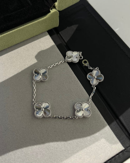 [Aura Jewels]New  CLOVER 5 MOTIF LASER BRACELET COLLECTION