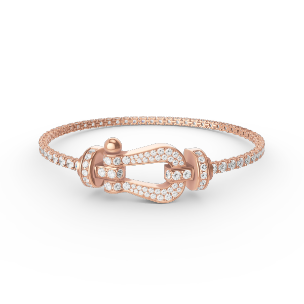 ¡®Aura Jewels¡¯FORCE  LARGE HORSESHOE FULL DIAMOND TENNIS BRACELET