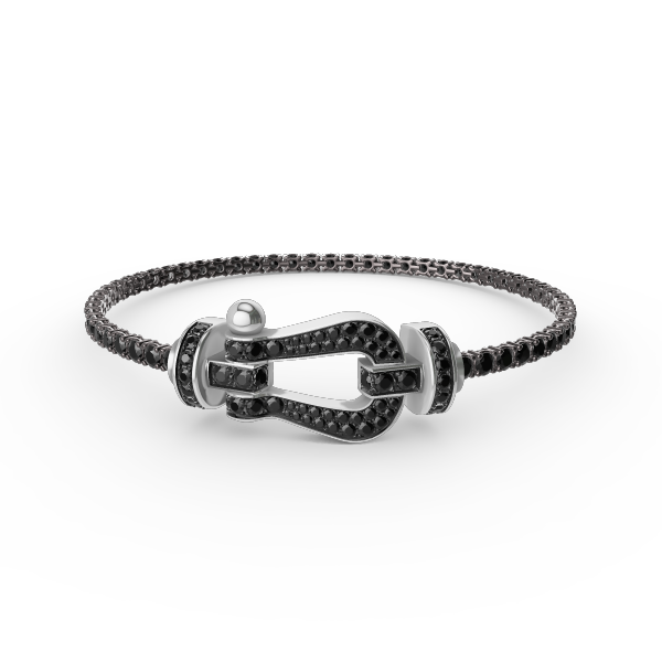 ¡®Aura Jewels¡¯FORCE  LARGE HORSESHOE FULL DIAMOND TENNIS BRACELET