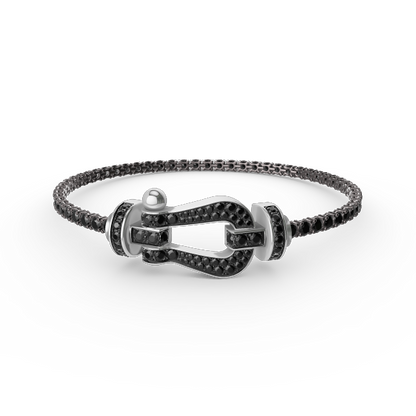 ¡®Aura Jewels¡¯FORCE  LARGE HORSESHOE FULL DIAMOND TENNIS BRACELET